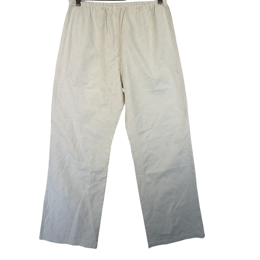 NWT Brass & Roe Wide Leg Pants Womens Size S Tan White Striped Drawstring $52 - Picture 6 of 9